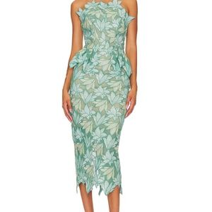 ELLIATT Vinyles Midi Dress in Mint